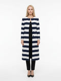 Dolce & Gabbana Navy Blue Viscose Coat