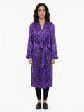 Dolce & Gabbana Purple Silk Coat