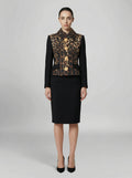 Dolce & Gabbana Black Metallic Fibre Jacket