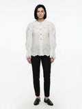 Dolce & Gabbana White Cotton Blouse