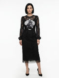 Dolce & Gabbana Black Cotton Cocktail Dress