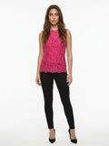 Dolce & Gabbana Pink Cotton Sleeveles T-Shirt