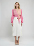 Dolce & Gabbana Pink Silk T-Shirt