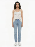 Dolce & Gabbana White Silk Sleeveles T-Shirt
