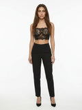 Dolce & Gabbana Black Elastane Sleeveles T-Shirt