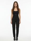 Dolce & Gabbana Black Lambskin High-Waist Belt