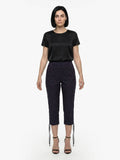 Dolce & Gabbana Black Cotton Cropped Pants