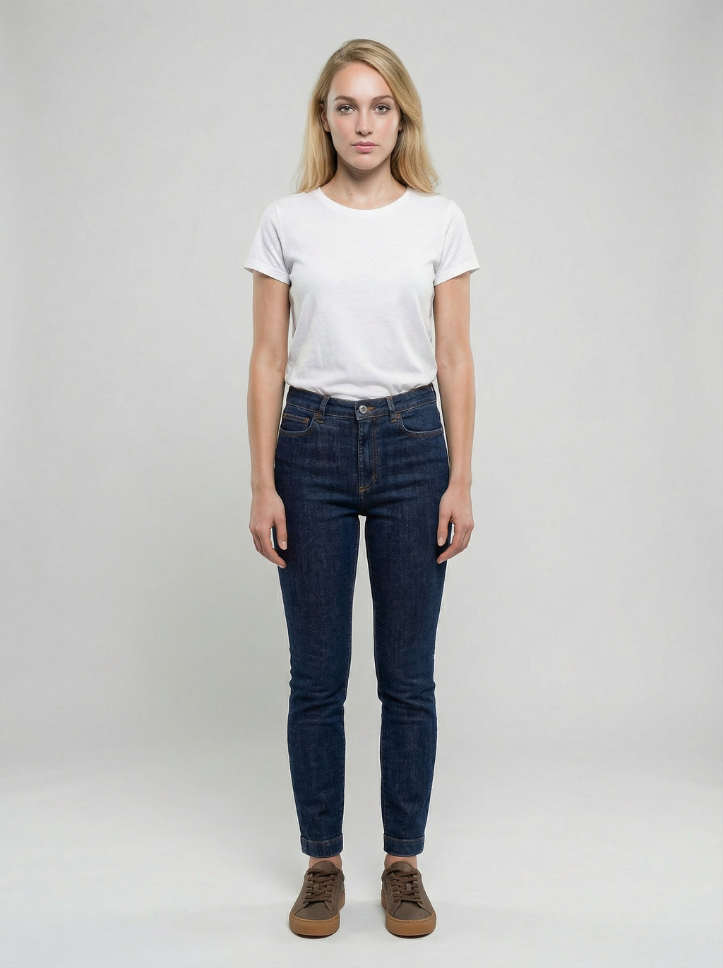 Dolce & Gabbana Navy Blue Cotton Skinny Jeans