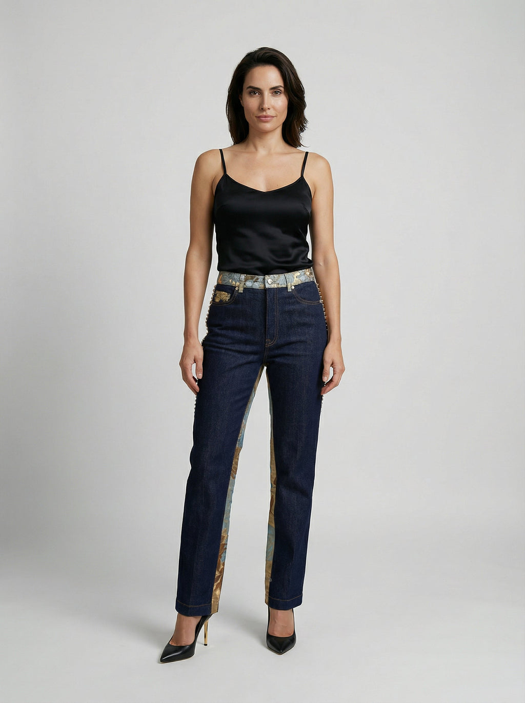 Dolce & Gabbana Blue Cotton Straight-Leg Jeans
