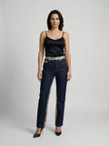 Dolce & Gabbana Blue Cotton Straight-Leg Jeans