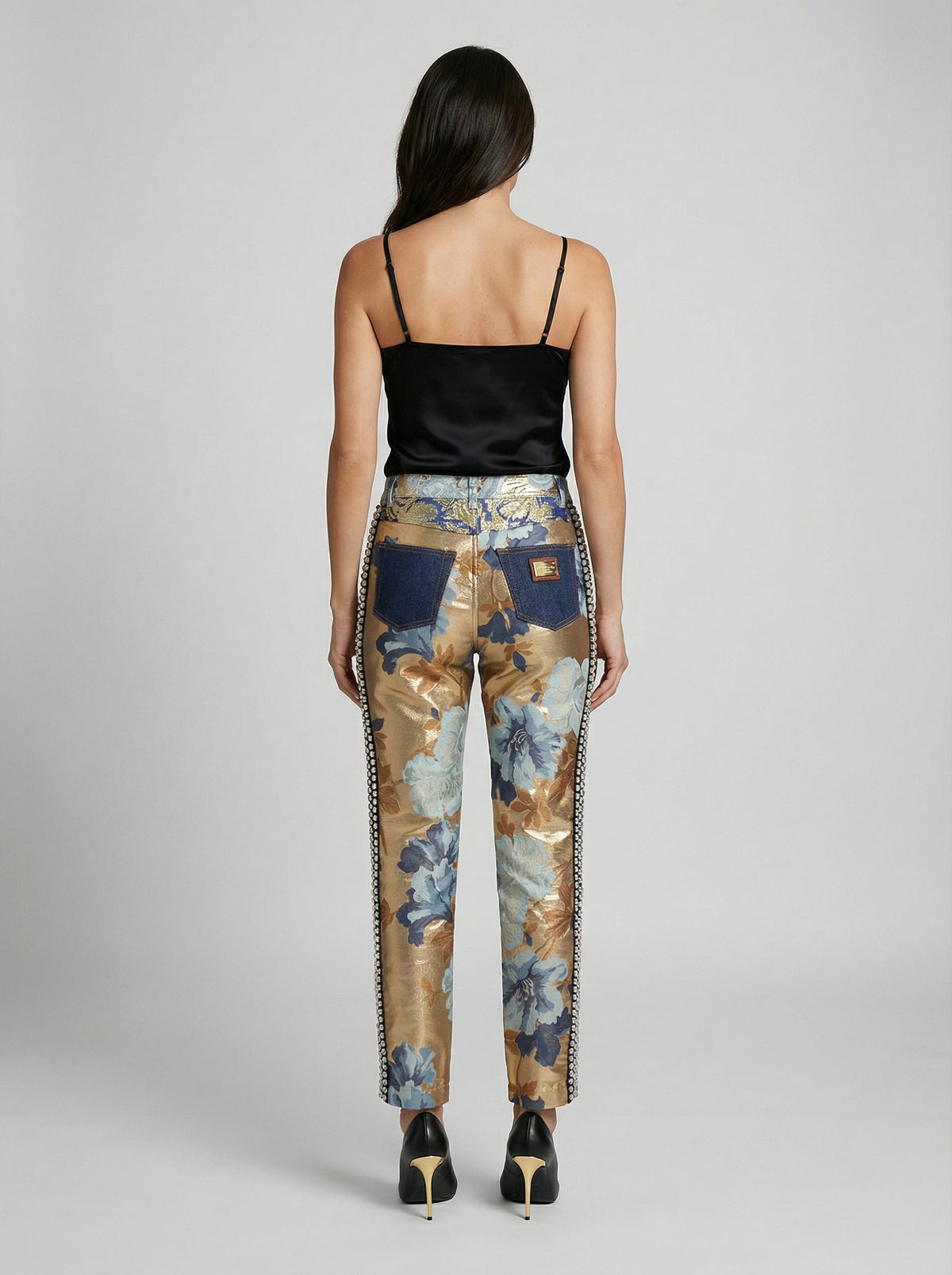 Dolce & Gabbana Blue Cotton Straight-Leg Jeans