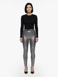 Dolce & Gabbana Silver Polyester Leggings
