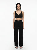Dolce & Gabbana Black Marabou Tank Tops