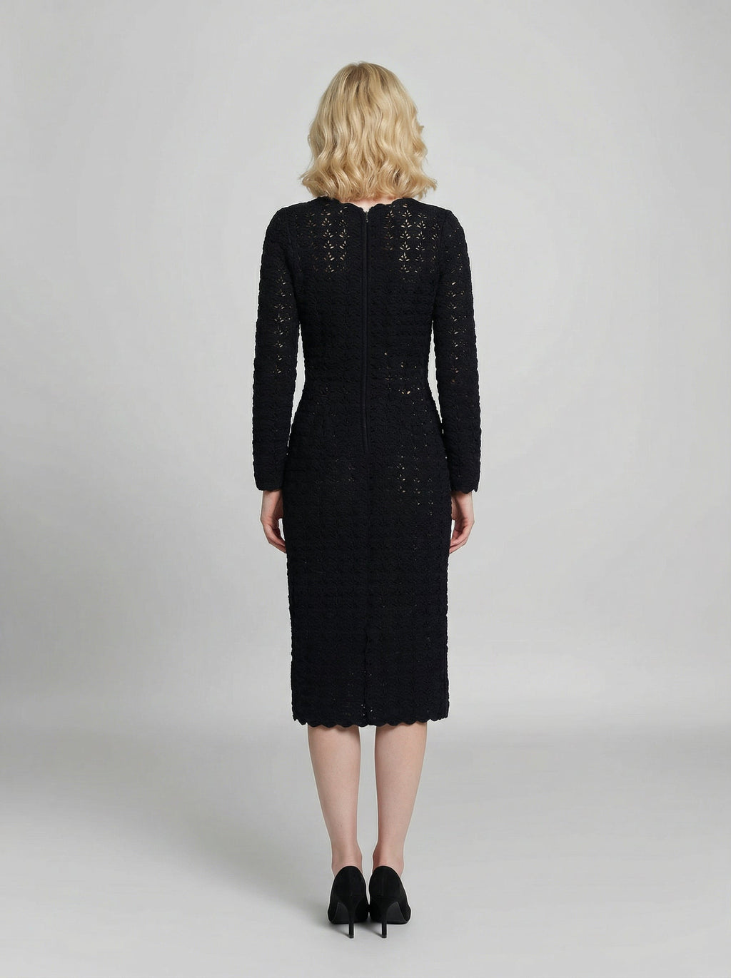 Dolce & Gabbana Black Cashmere Cocktail Dress