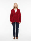 Dolce & Gabbana Bordeaux Virgin Wool Cardigan