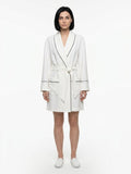 Dolce & Gabbana White Elastane Robe