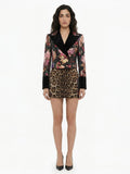 Dolce & Gabbana Multicolor Elastane Blazer