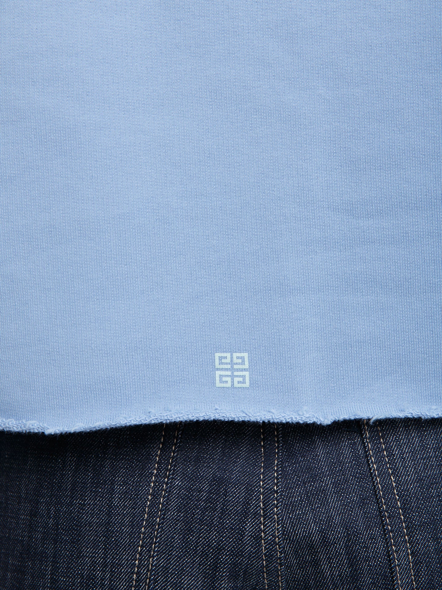 Givenchy Blue Cotton Hoodie