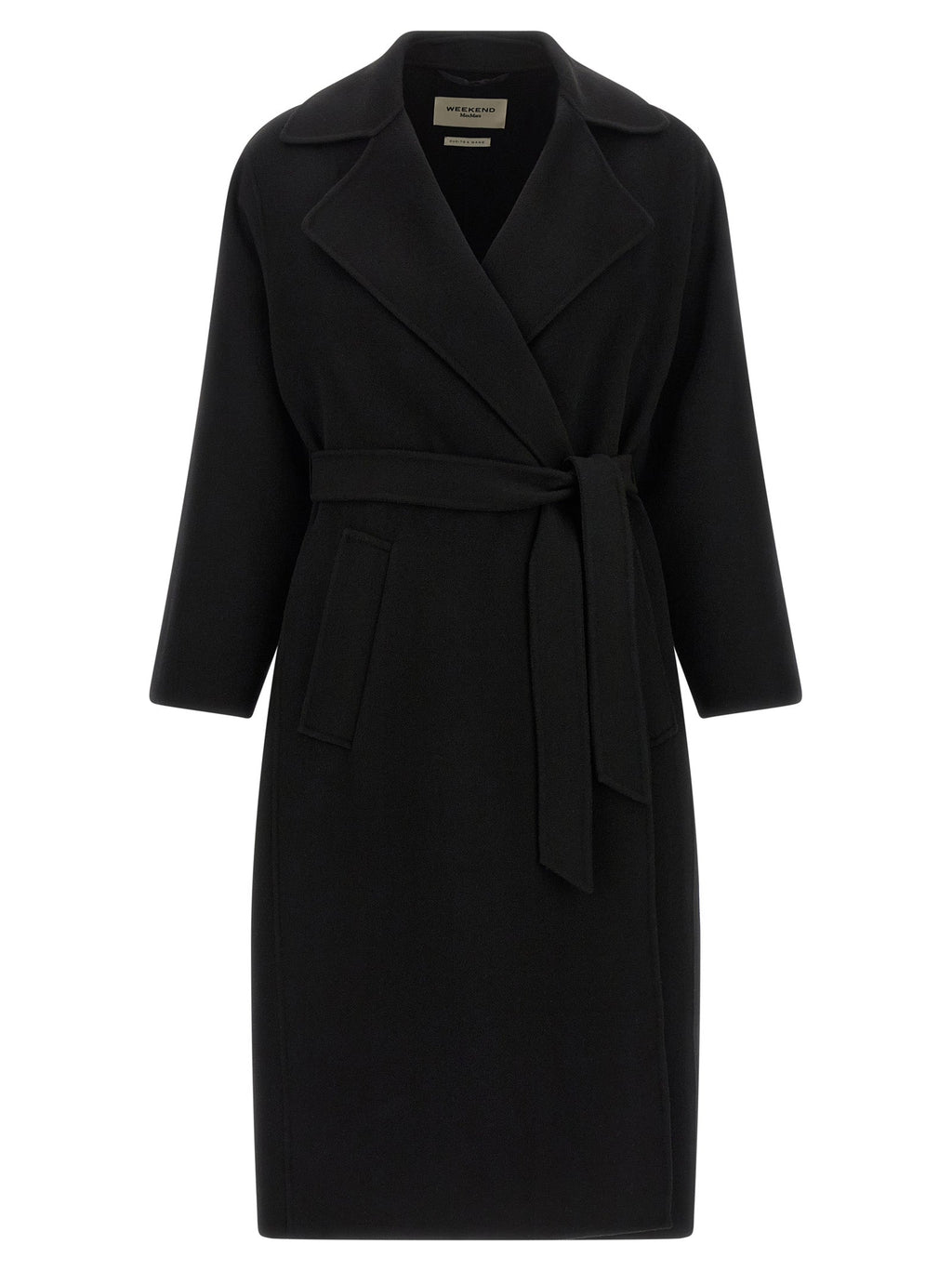 Max Mara Black Virgin Wool Coat