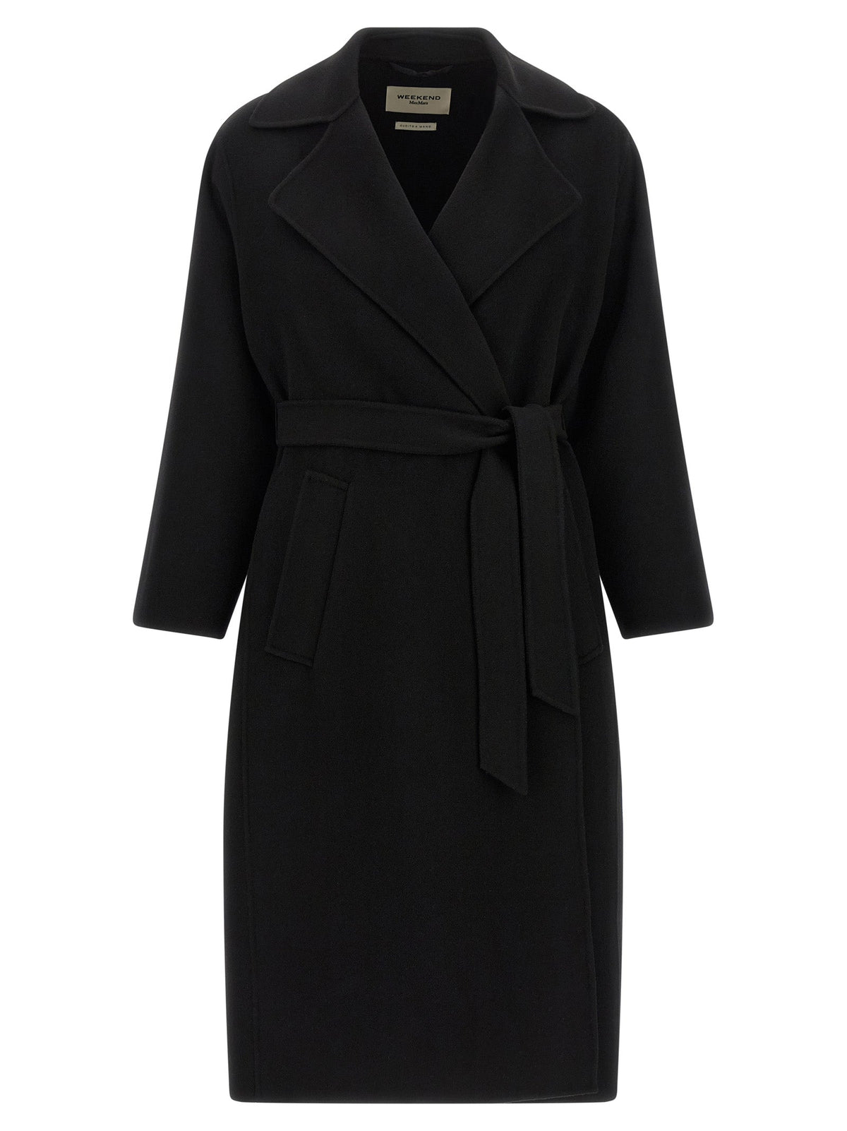 Max Mara Black Virgin Wool Coat