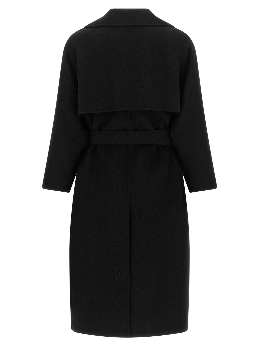 Max Mara Black Virgin Wool Coat