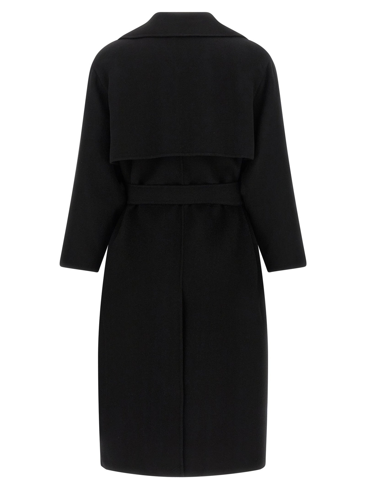 Max Mara Black Virgin Wool Coat