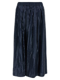 Max Mara Blue Cotton Mini Skirt
