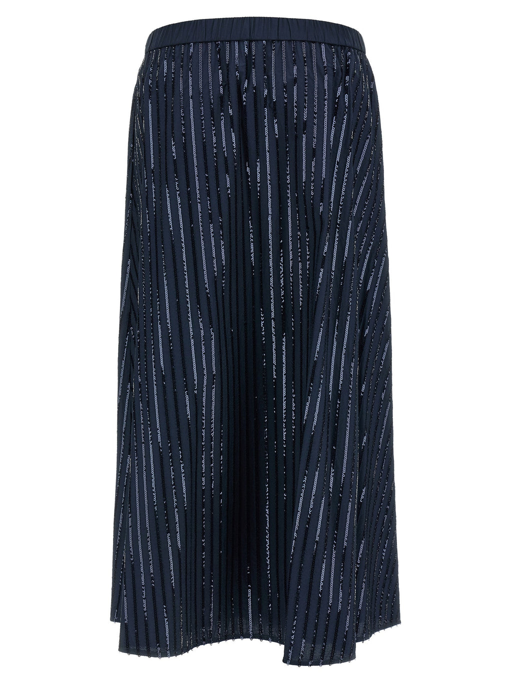 Max Mara Blue Cotton Mini Skirt