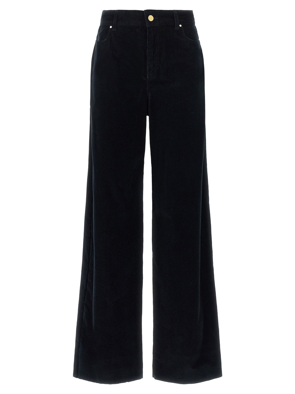 Max Mara Blue Cotton Casual Pants