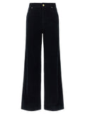 Max Mara Blue Cotton Casual Pants