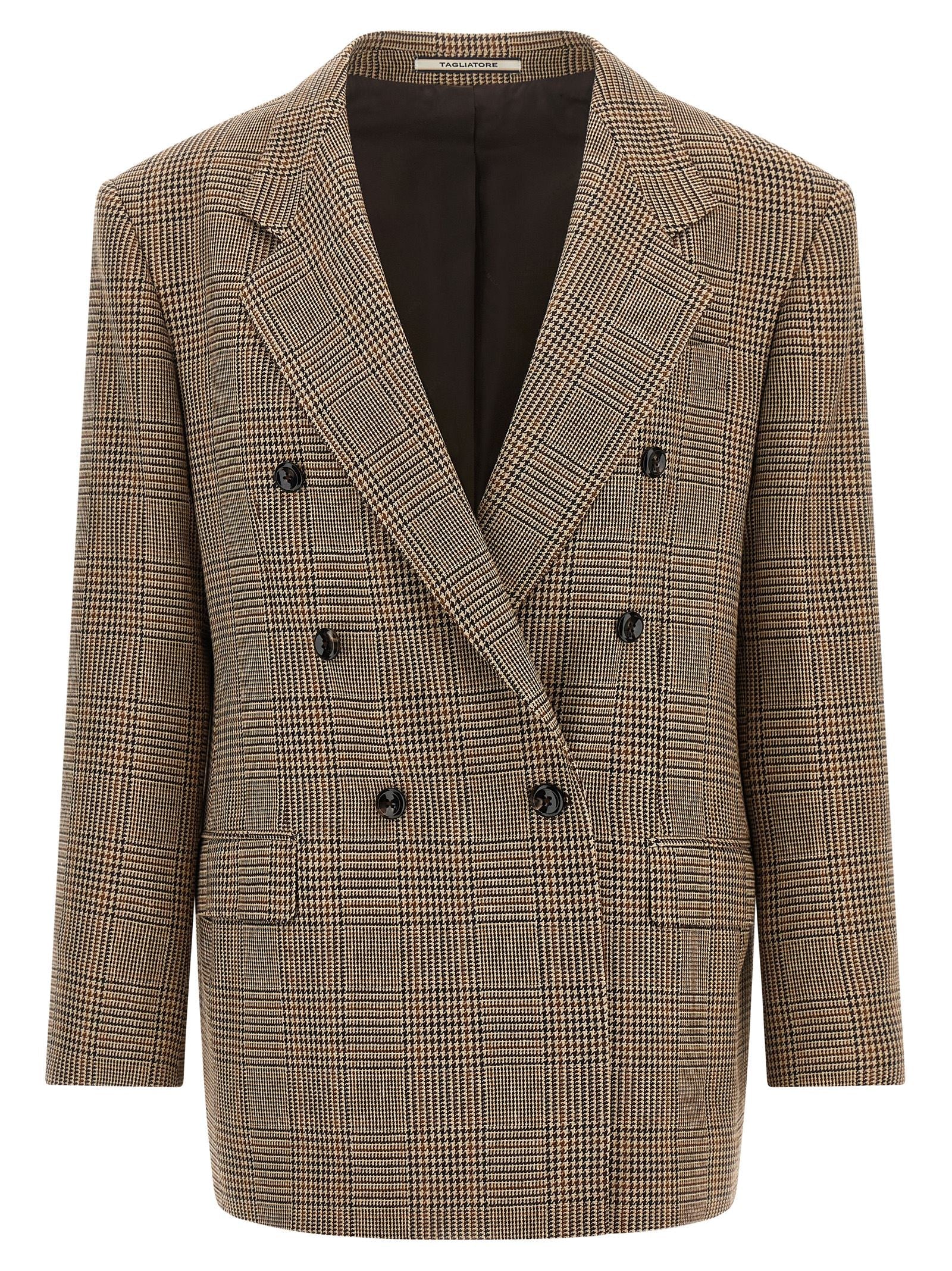Tagliatore Brown Polyester Blazer