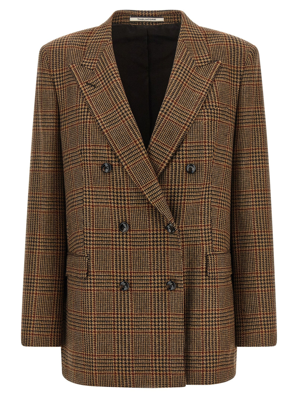 Tagliatore Brown Virgin Wool Blazer