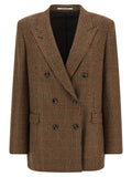 Tagliatore Brown Virgin Wool Blazer