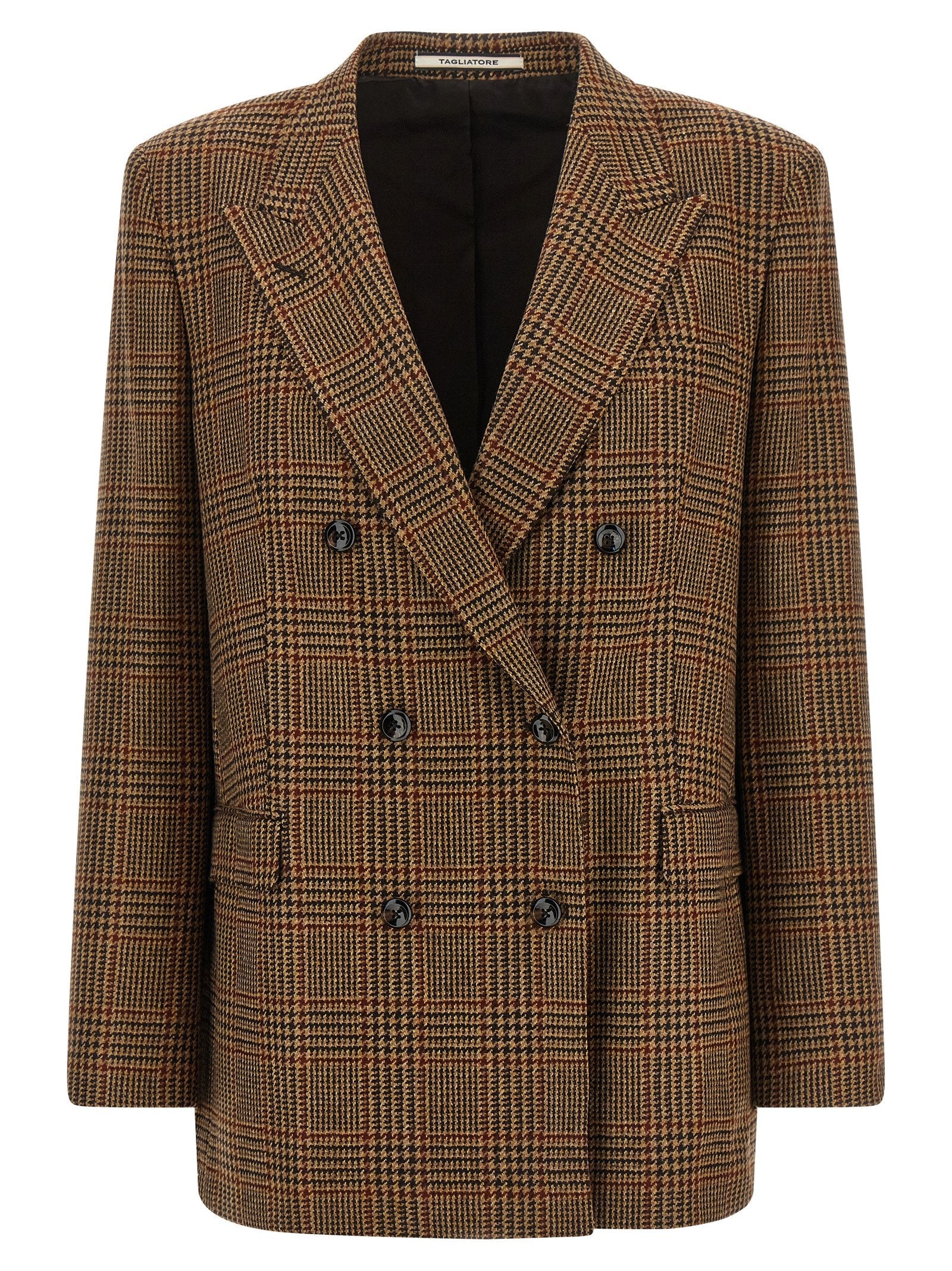 Tagliatore Brown Virgin Wool Blazer