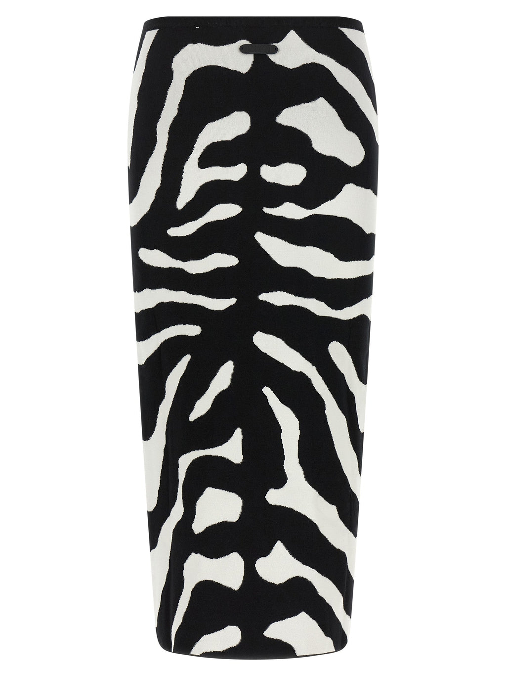 Moschino Bicolor Viscose Midi Skirt
