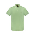 Hugo Boss Green Cotton Men's Polo