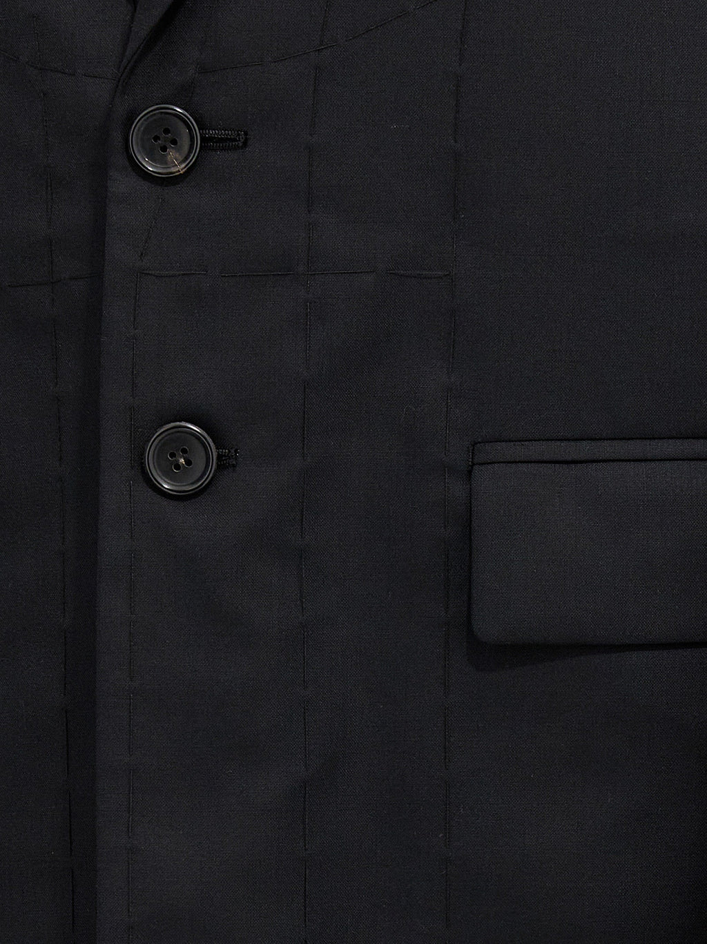 Junya Watanabe Black Wool Coat