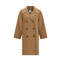 'S Max Mara Beige Wool Oves Aries Coat