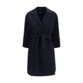 'S Max Mara Blue Wool Oves Aries Coat