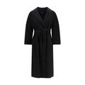 'S Max Mara Black Wool Oves Aries Coat