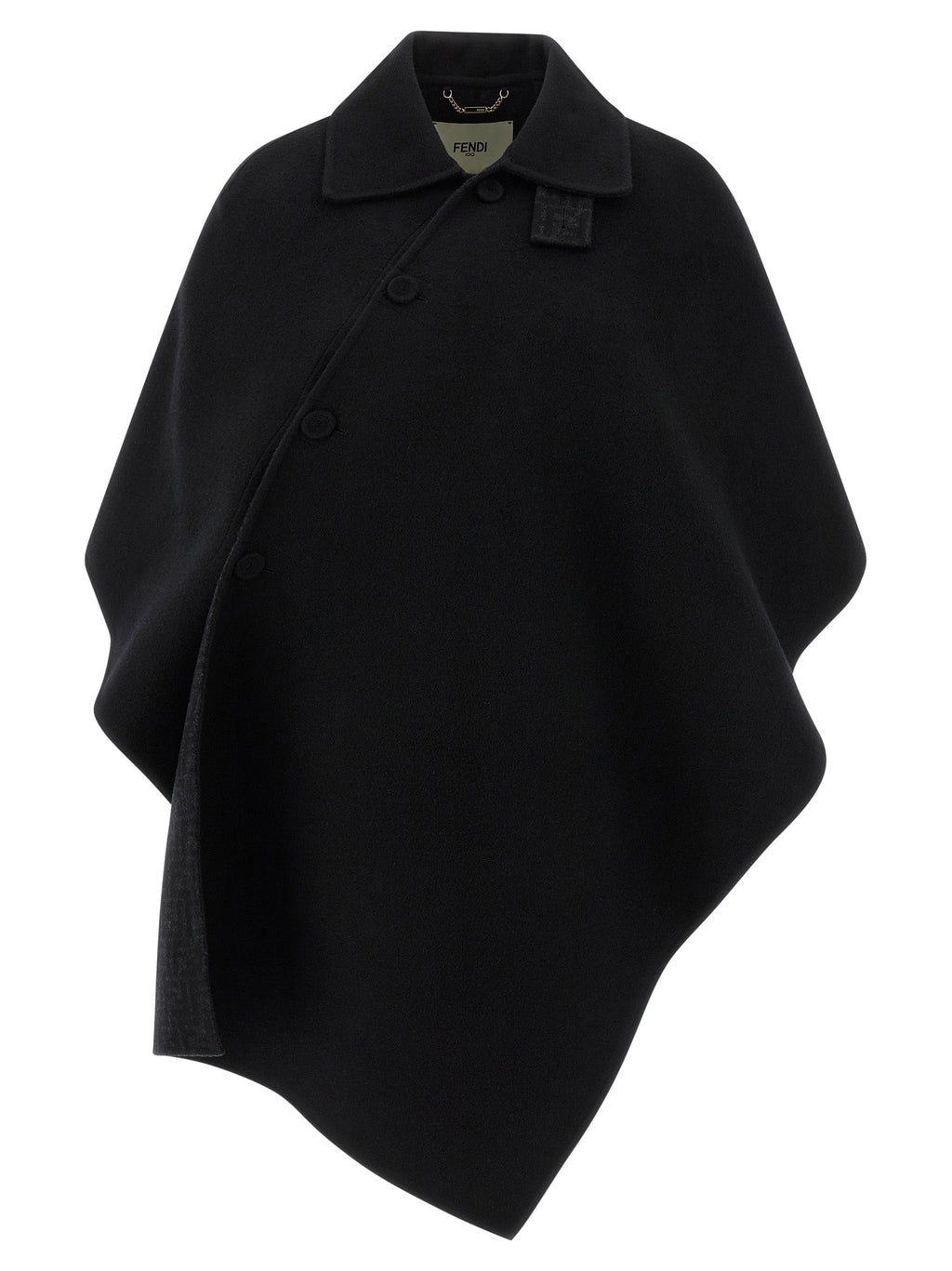 Fendi Black Virgin Wool Coat
