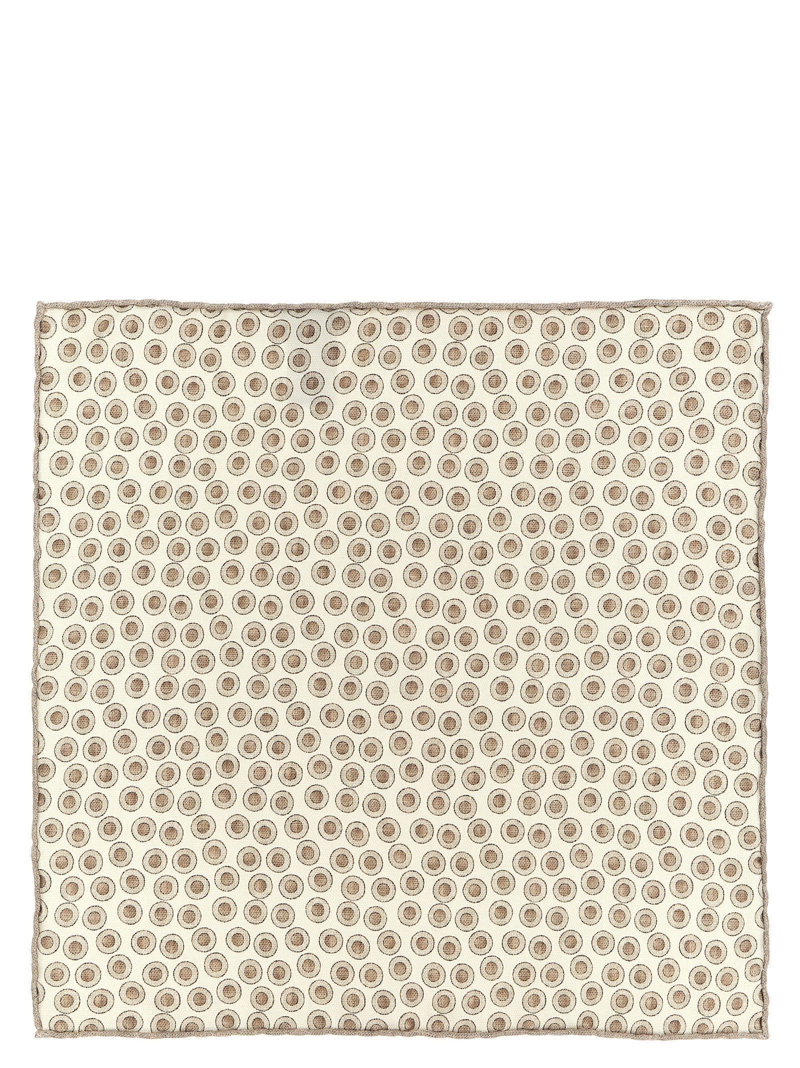 Brunello Cucinelli Beige Silk Foulard
