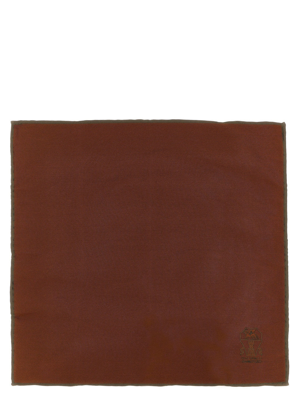Brunello Cucinelli Brown Silk Scarf