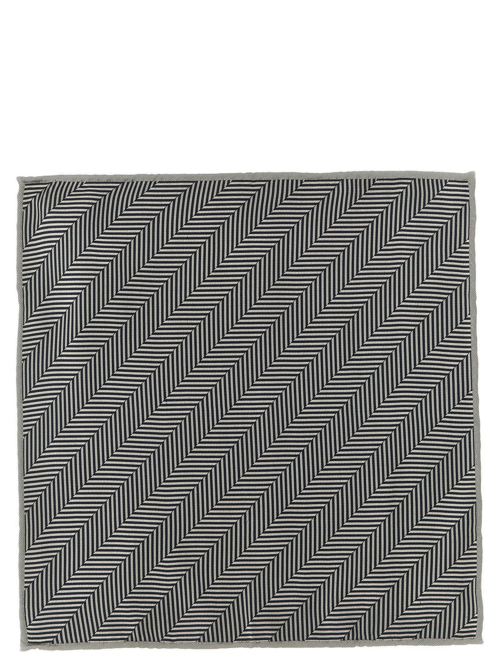 Brunello Cucinelli Gray Silk Pocket Square