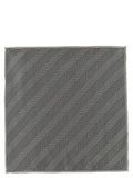 Brunello Cucinelli Gray Silk Pocket Square