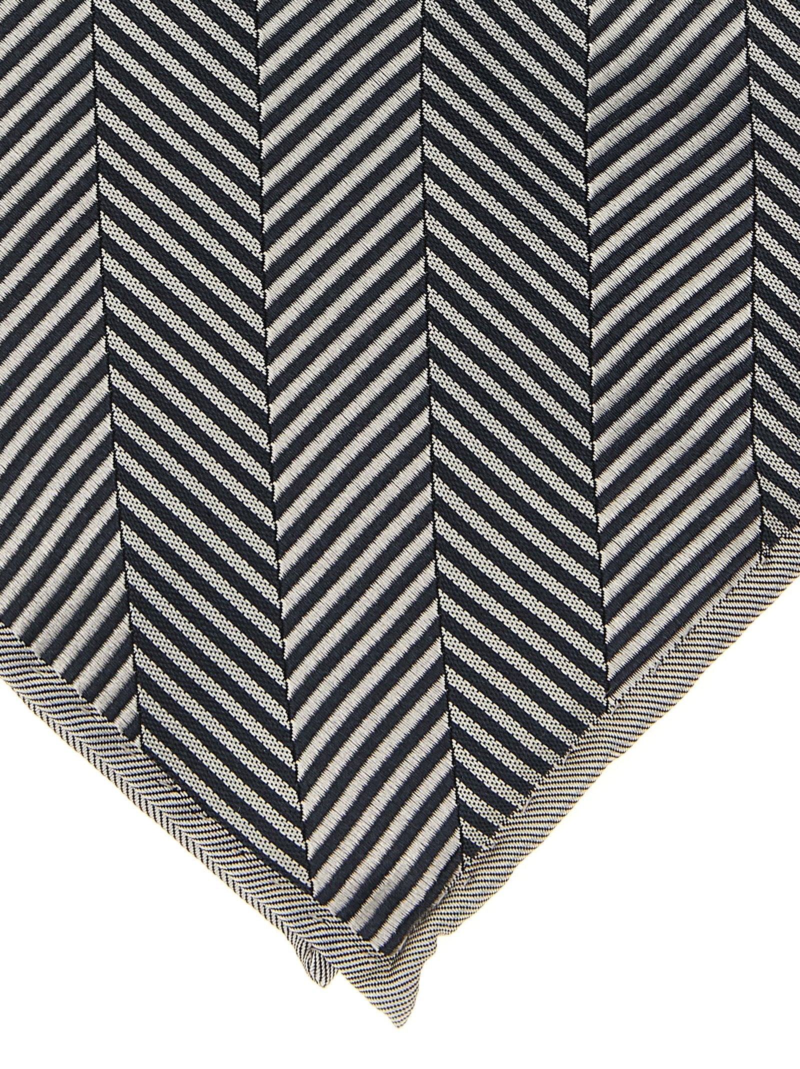 Brunello Cucinelli Gray Silk Pocket Square