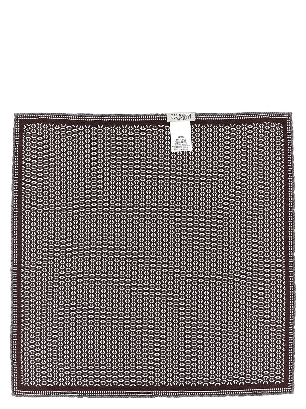 Brunello Cucinelli Multicolor Silk Pocket Square