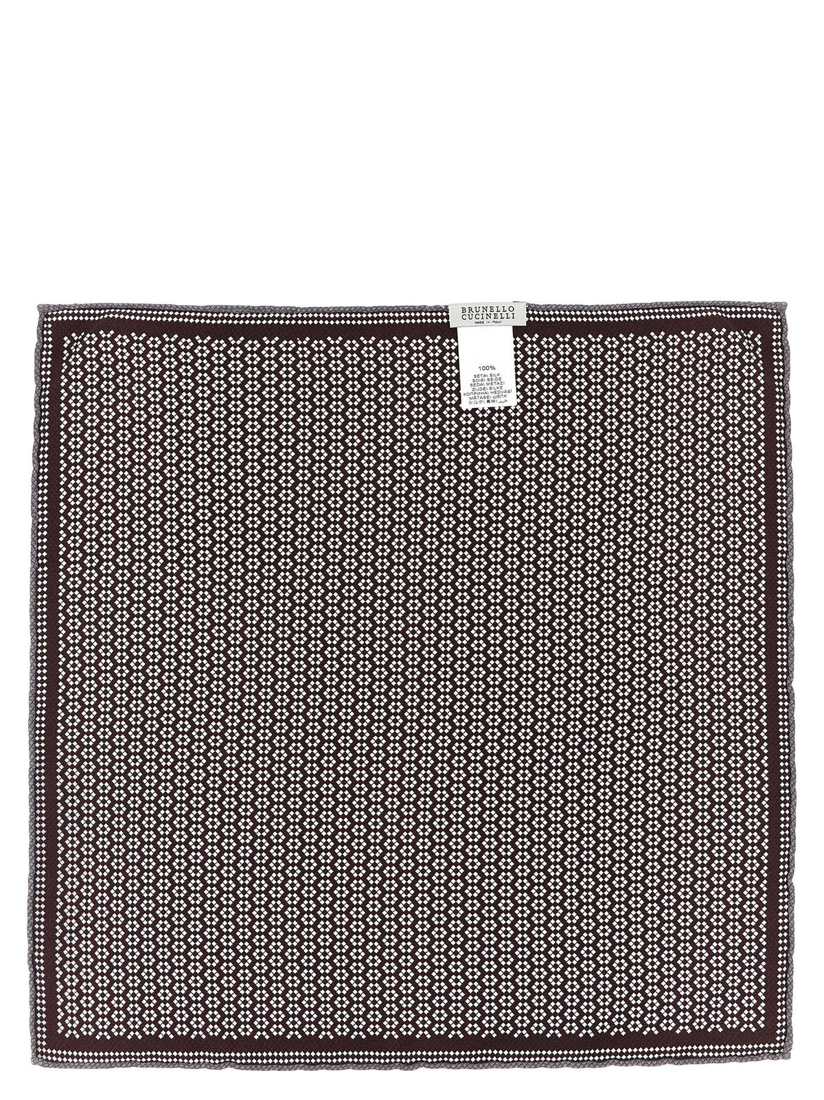 Brunello Cucinelli Multicolor Silk Pocket Square