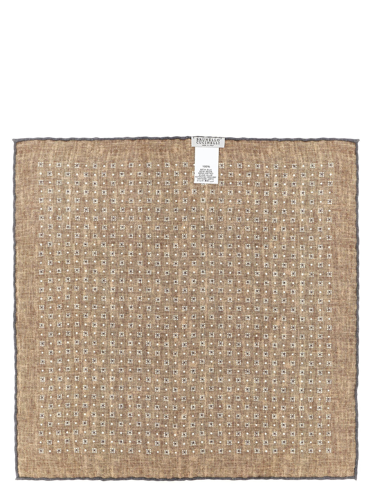 Brunello Cucinelli Gray Silk Accessories