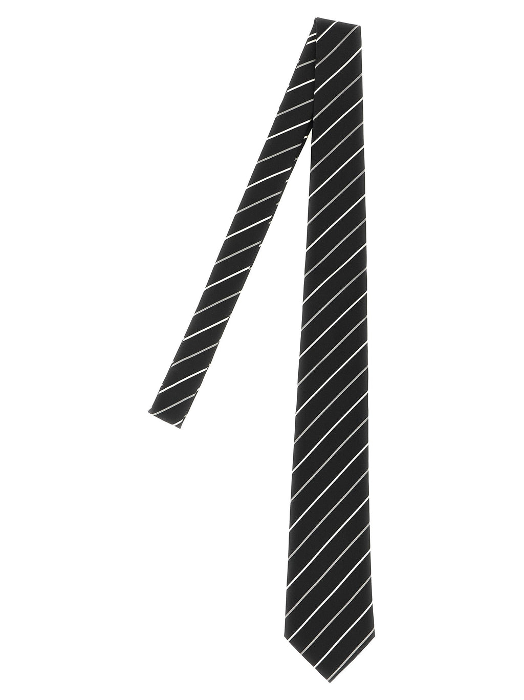 Saint Laurent Black Silk Tie